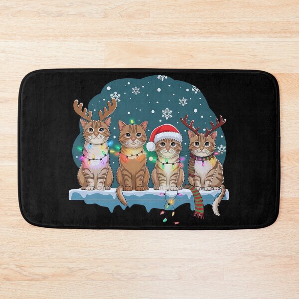 Item preview, Four Cats Christmas Led Lights designed and sold by Ambient Mind Design.