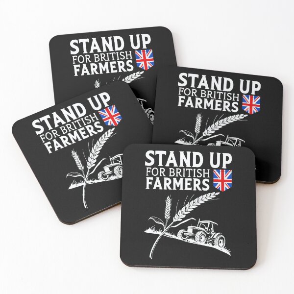Item preview, Stand Up for British Farmers - Wheat and Tractor Design designed and sold by Text2tee.