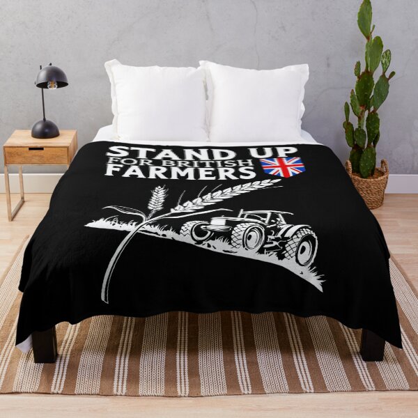 Item preview, Stand Up for British Farmers - Wheat and Tractor Design designed and sold by Text2tee.