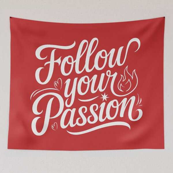 Item preview, Follow Your Passion Motivational designed and sold by serein32.