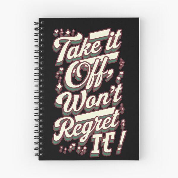Item preview, Bold Retro Typography – Take It Off Motivational Quote designed and sold by Pastel-Pulse.