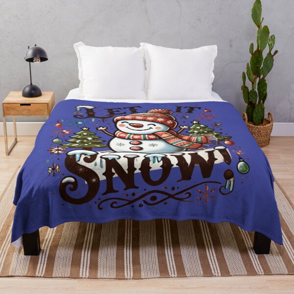 Item preview, Let It Snow! Joyful Snowman Design designed and sold by leyfinder.