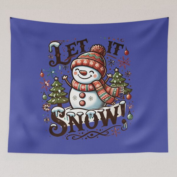 Item preview, Let It Snow! Joyful Snowman Design designed and sold by leyfinder.