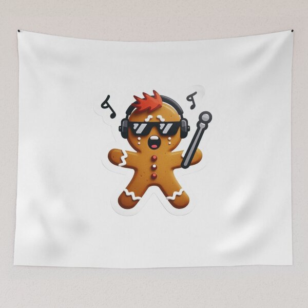 Item preview, Funny Gingerbread Christmas Characters - Delightful T-Shirts & Gifts collection on Redbubble designed and sold by MiszungART.