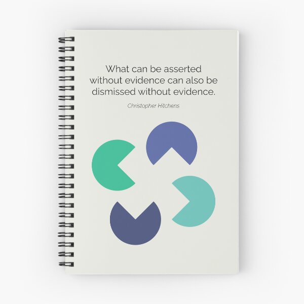 Item preview, Christopher Hitchens New Atheism Quote Minimalist Artwork designed and sold by kakarikihill.
