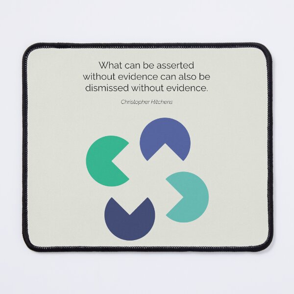 Item preview, Christopher Hitchens New Atheism Quote Minimalist Artwork designed and sold by kakarikihill.