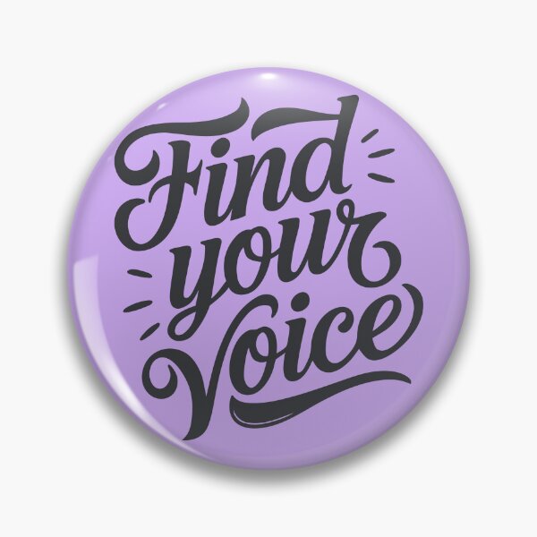 Item preview, Find Your Voice Motivational Quote designed and sold by serein32.
