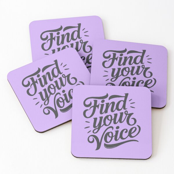 Item preview, Find Your Voice Motivational Quote designed and sold by serein32.