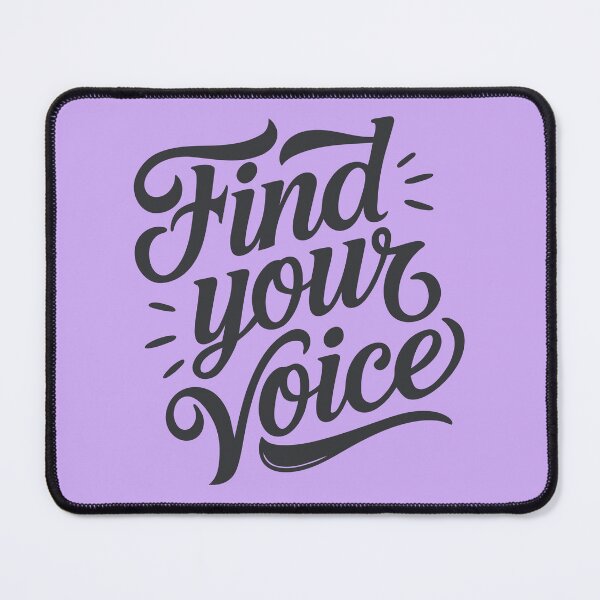 Item preview, Find Your Voice Motivational Quote designed and sold by serein32.
