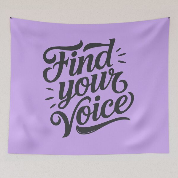 Item preview, Find Your Voice Motivational Quote designed and sold by serein32.