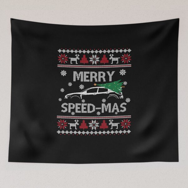 Item preview, Ugly Christmas Holiday Hot Hatch Merry Speed-mas designed and sold by 365CarMods Official.