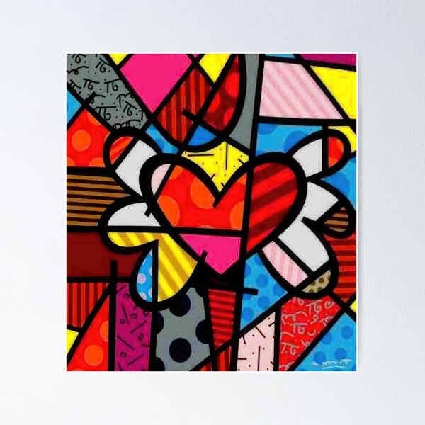 romero britto - romero britto Poster
