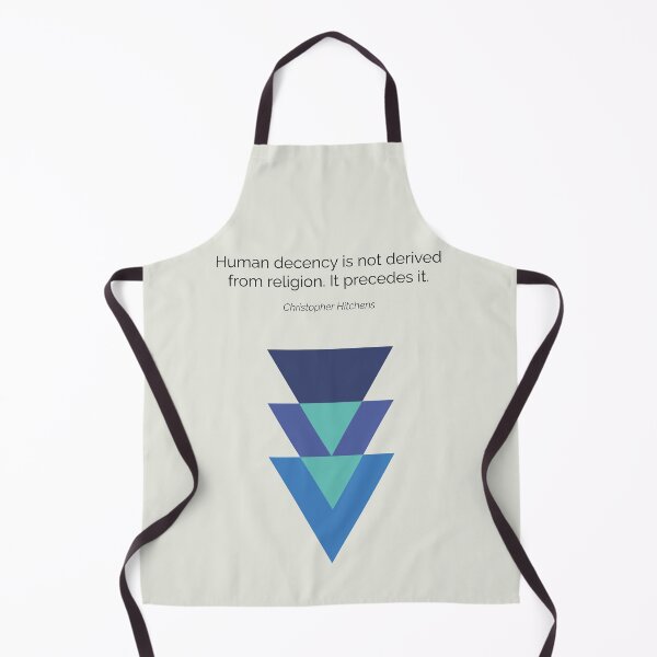 Item preview, New Atheism Christopher Hitchens Human Decency Quote designed and sold by kakarikihill.