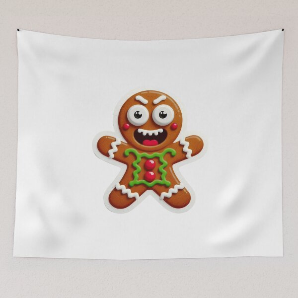 Item preview, Funny Gingerbread Christmas Characters - Delightful T-Shirts & Gifts collection on Redbubble designed and sold by MiszungART.