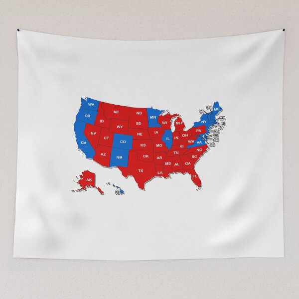 Item preview, Usa 2024 Map Election Donald Trump 47th president states designed and sold by made4K.