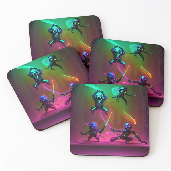 Item preview, Neon ninjas designed and sold by Glenbobagins.
