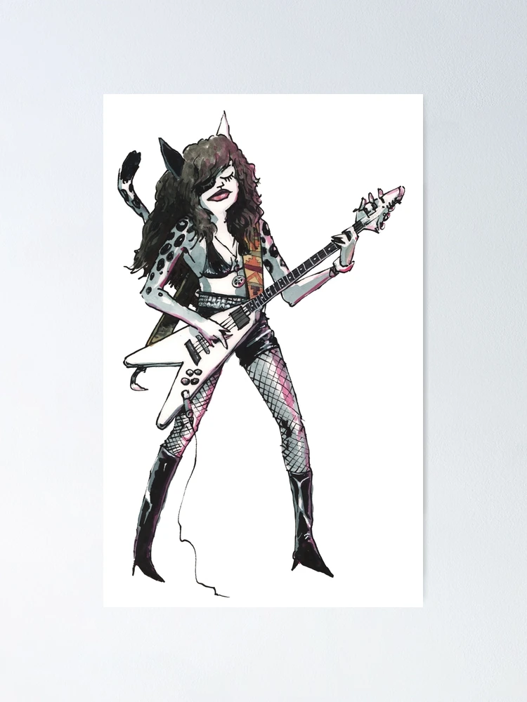 Thumbnail 1 of 3, Poster, Astrokitty Rocks designed and sold by Planet Urf.