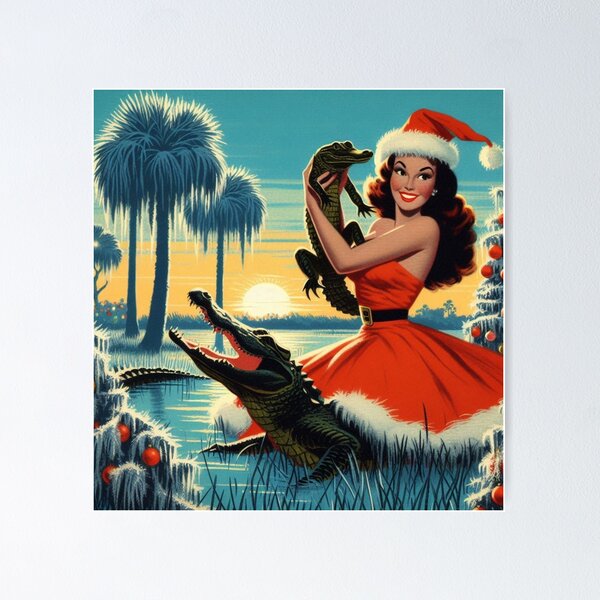 Item preview, Florida Wild Ones Holiday Pin Up Girl Style designed and sold by FloridaWildOnes.