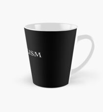 Minimalism - Word White On Black Tasse (groß)