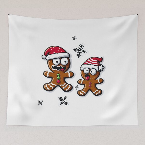 Item preview, Funny Gingerbread Christmas Characters - Delightful T-Shirts & Gifts collection on Redbubble designed and sold by MiszungART.