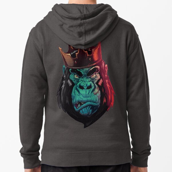 Gorilla King Zipped Hoodie