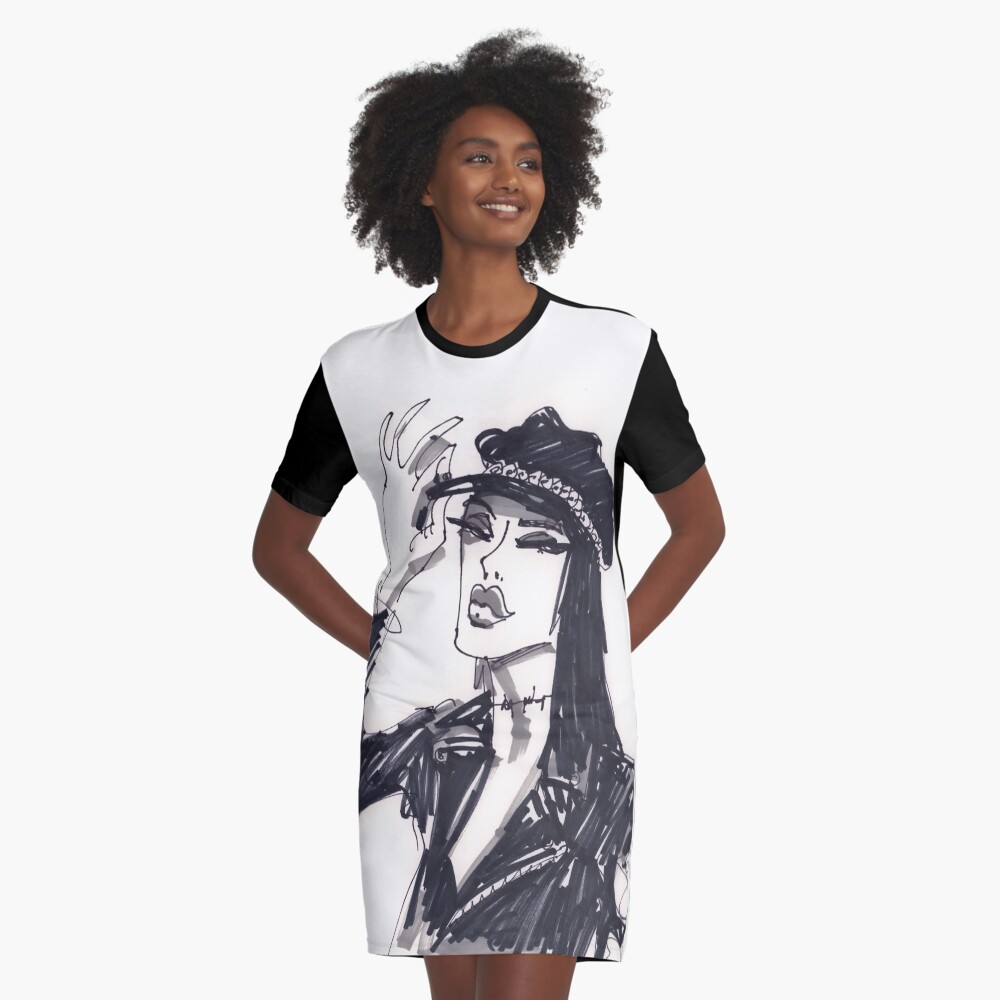 Item preview, Graphic T-Shirt Dress designed and sold by MrChuckles.