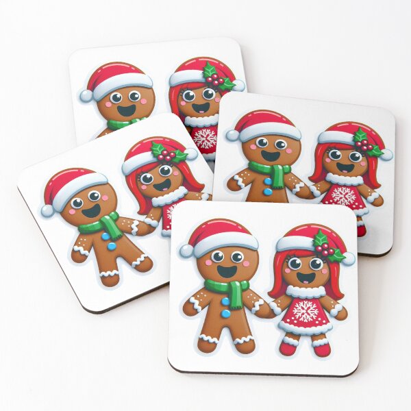 Item preview, Funny Gingerbread Christmas Characters - Delightful T-Shirts & Gifts collection on Redbubble designed and sold by MiszungART.