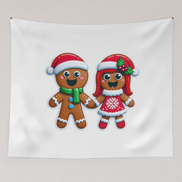 Item preview, Funny Gingerbread Christmas Characters - Delightful T-Shirts & Gifts collection on Redbubble designed and sold by MiszungART.