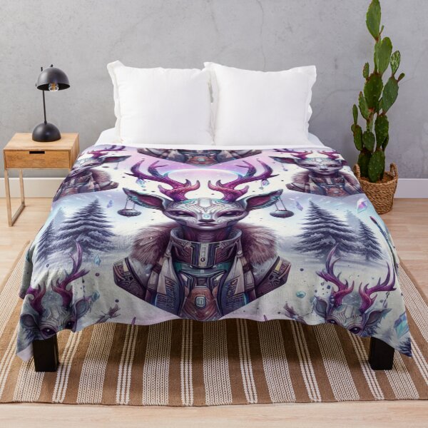 Item preview, Alien Deer Friends in Winter Wonderland designed and sold by Imaginarium of Chaos falcon88 .