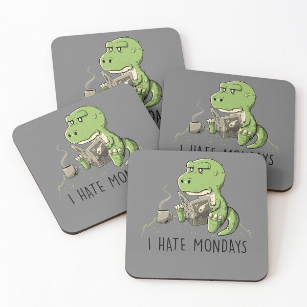 Item preview, I Hate Mondays - Funny Sarcasm Cute Dinosaur Gift designed and sold by koalateess.