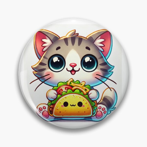 Item preview, Taco Cat – Cute Kitten with Taco designed and sold by ANIARTONLINE.
