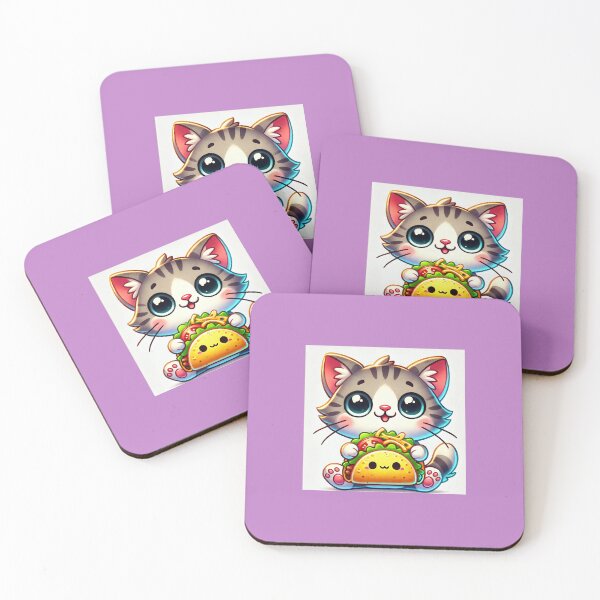Item preview, Taco Cat – Cute Kitten with Taco designed and sold by ANIARTONLINE.