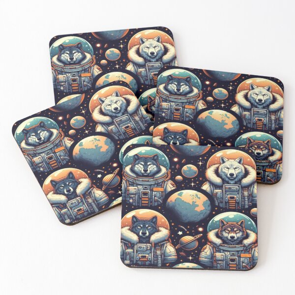 Item preview, Astronaut Wolf People Doodles designed and sold by Imaginarium of Chaos falcon88 .