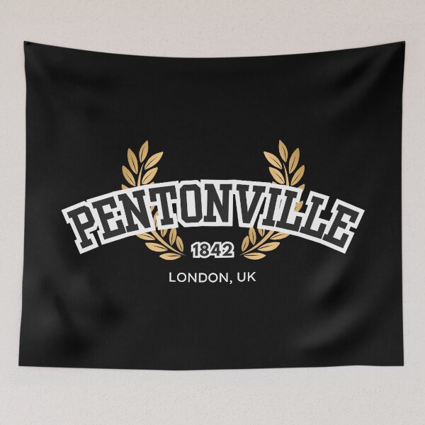 Item preview, Pentonville Prison “Varsity,” Black and White designed and sold by UNK-Fatigues.