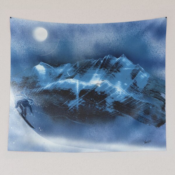 Item preview, Snowboarding in the Moonlight designed and sold by Jason Girard.