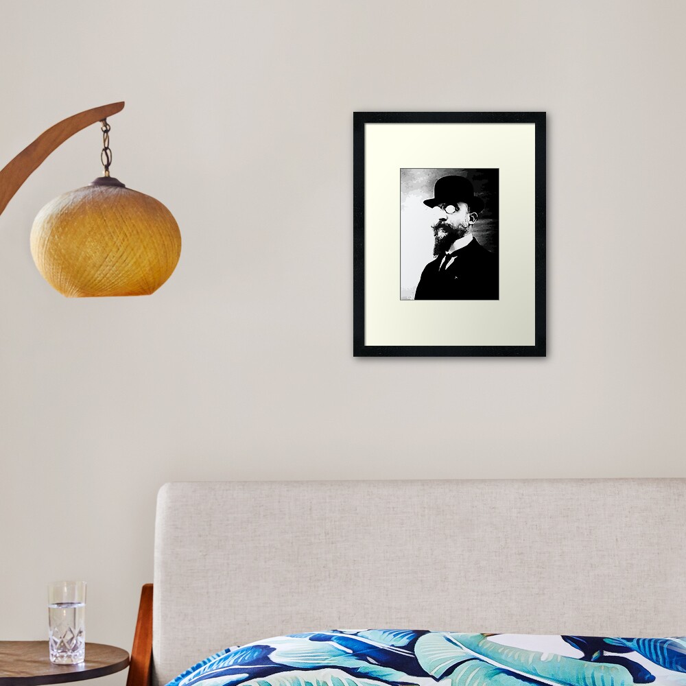Erik Satie - classical music Framed Art Print