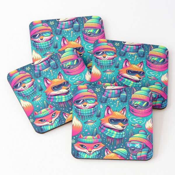 Item preview, Winter Alien Fox Doodles designed and sold by Imaginarium of Chaos falcon88 .