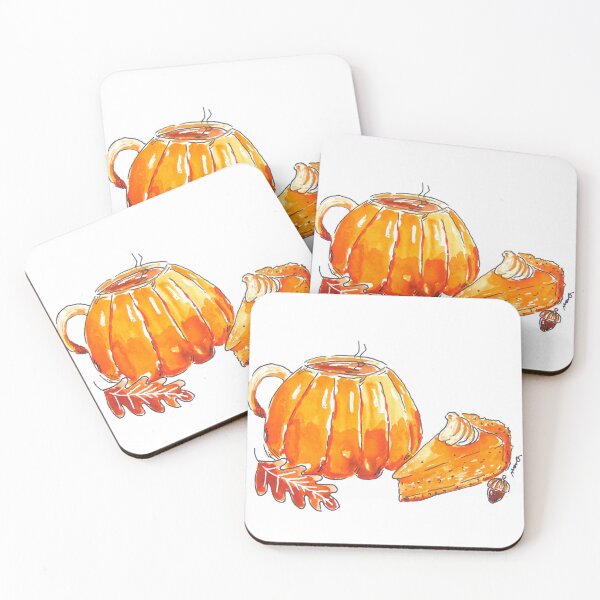 Item preview, Fall pumpkin and coffee  designed and sold by Margwizart.