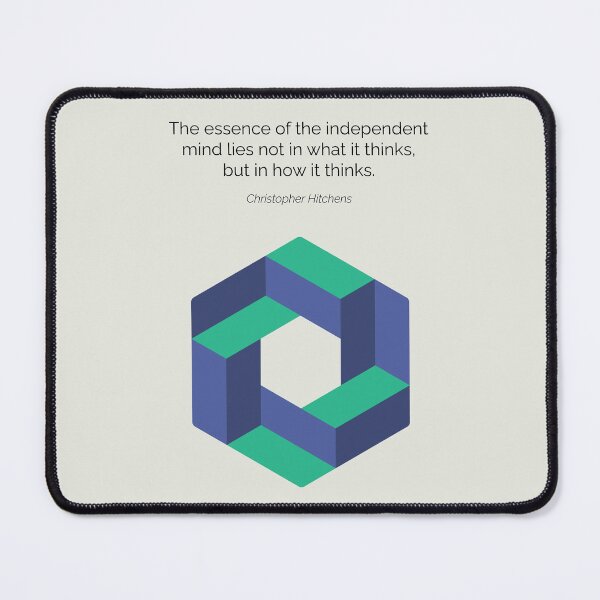 Item preview, Independent Mind Christopher Hitchens Atheist Quote designed and sold by kakarikihill.