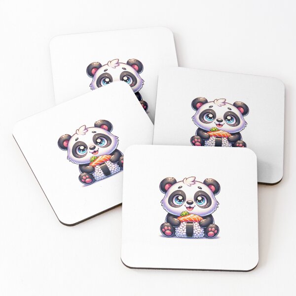 Item preview, Sushi Panda – Cute Panda with Sushi Roll designed and sold by ANIARTONLINE.