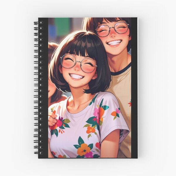 Artikelvorschau, Mädchen Manga Anime Brille Retro Vintage rot Japan entworfen und verkauft von AVM DESIGN.