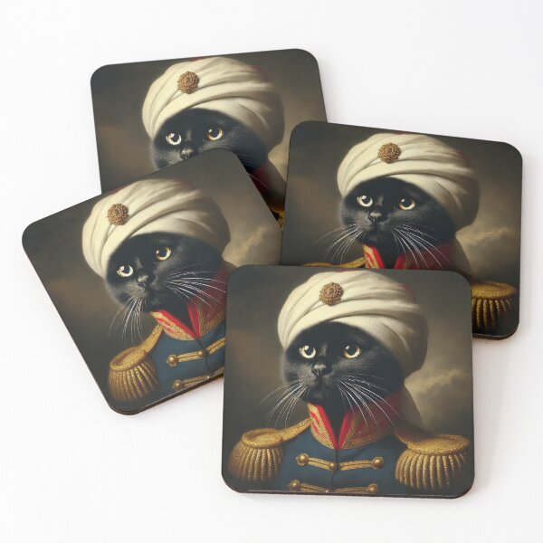 Item preview, Regal Cat Commander in Turban designed and sold by Suzana Djordjevic.