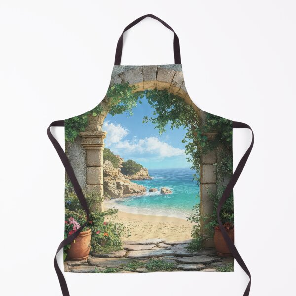 Item preview, Seaside Escape Through Ancient Archway designed and sold by Suzana Djordjevic.