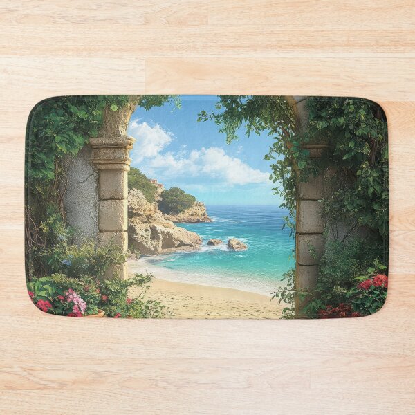 Item preview, Seaside Escape Through Ancient Archway designed and sold by Suzana Djordjevic.