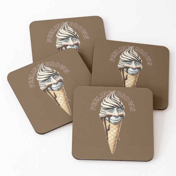 Item preview, Feeling Brown Expressive Ice Cream designed and sold by dogboxstudio.