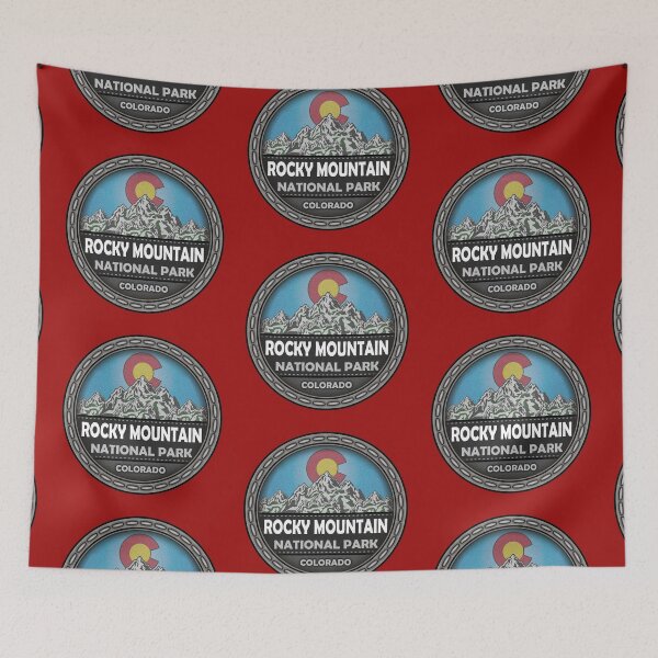 Item preview, Rocky Mountain National Park Colorado stitching effect designed and sold by studioss76.