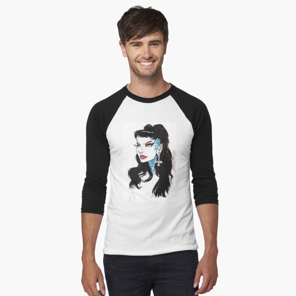 Item preview, Baseball ¾ Sleeve T-Shirt designed and sold by MrChuckles.