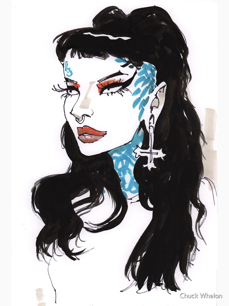 Thumbnail 7 of 7, Classic T-Shirt, Satanic Mullet designed and sold by MrChuckles.