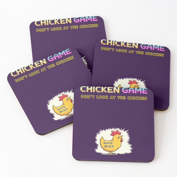 Item preview, 80's style Chicken Game Don't Look At The Chicken Funny Chicken designed and sold by MERCH HQ.