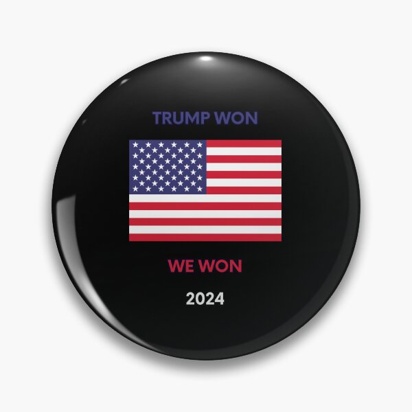 Item preview, Trump Won We Won 2024 Patriotic American Flag  designed and sold by Watercolored-Me.